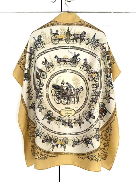 la promenade de longchamps hermes|Hermes Silk Scarf La Promenade de Longchamps.